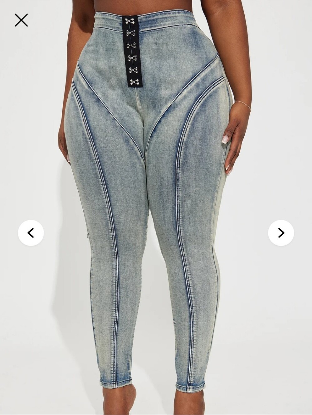 NWT FASHION NOVA VINTAGE WASH SKINNY JEANS 14